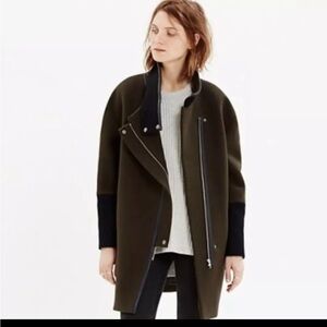 Madewell wool trench coat womens 4
